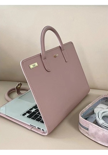 Koruyucu Kapak Bilgisayar Çantası, Dizüstü Bilgisayar Çantası 15,6/16 İnç Pembe