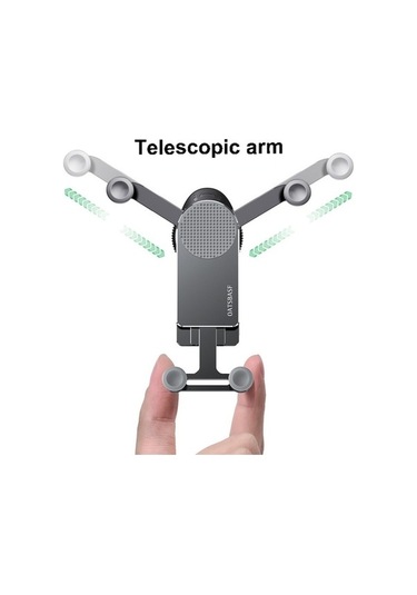 Wondernest Oatsbasf Araba Yerçekimi Metal Braketi Siyah - Araç Aksesuarı Siyah