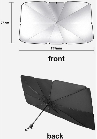 Tongxida Katlanabilir Tasarım Taşınabilir Araç Ön Camı Güneş Gölge Şemsiye Araba Şemsiye Kapak Blok Araba Ön Camı