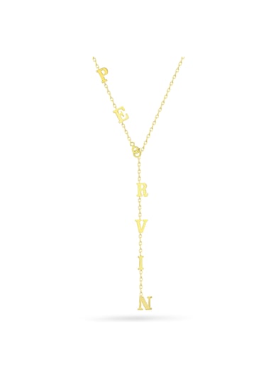 Silveranka 925 Ayar Gümüş Y Model İsim Kolye