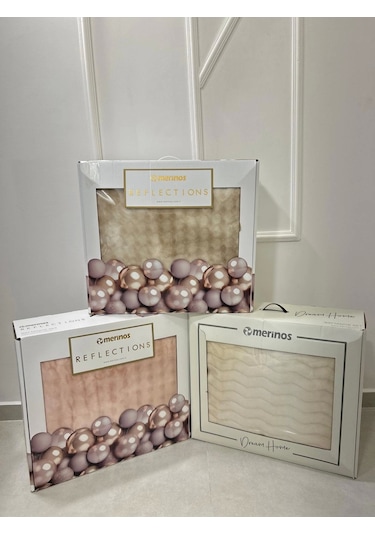 Nivemeshome Reflections Vizon 3 Parça Battaniye Seti Merinos Vizon