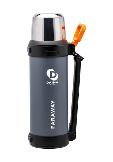 Daıma Faraway 2500 Ml 12 Saat Sıcak 24 Saat Soğuk Gri Termos Gri