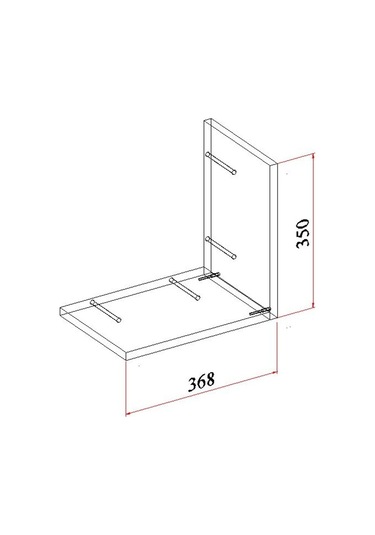 Sengenegel Raflı Kitaplık Gizli Montajlı