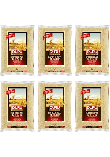 Duru Çiğ Köftelik İnce Bulgur 6 x 1 KG