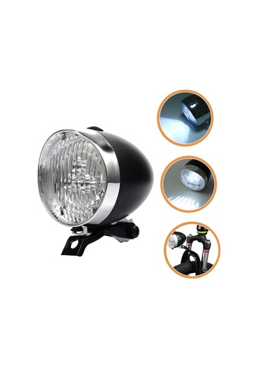 Forte Gt 2525 Bisiklet Ön Arka Retro Işık 4xaaa Pilli 360 Dönebilen Yüksek Güçlü Far