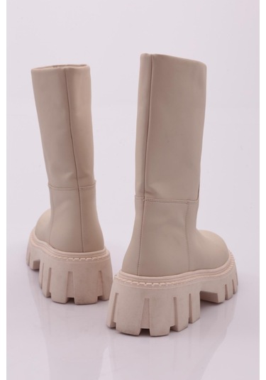 Dgn 1088-2027 Kadin Kalin Taban Bot 1088-2027-R0152 Bej