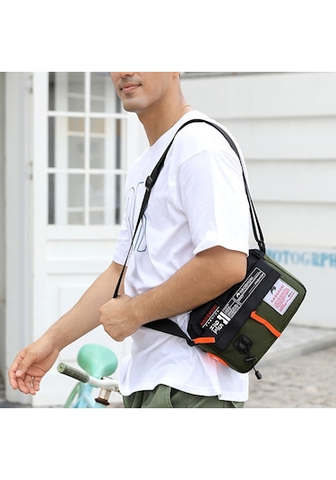 Sones Haoshuaı 204 Spor Eğlence Erkekler Açık Hava Su Geçirmez Naylon Omuz Çantası