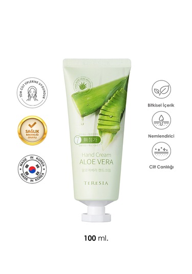 Aloe Vera Içeren Yatıştırıcı Nemlendirici El Kremi 100 Ml Aloe Vera