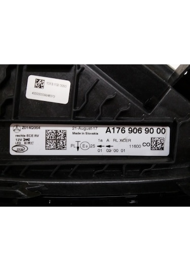 Mercedes Benz A Class Led Far Sağ A1769069000