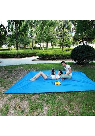 Ganzhoushop Tente Su Plaj Pergola Mavi Koruyucu Güneş Güneş Geçirmez Fonksiyonlu Çok Çadır Barınağı Açık Zl Mavi