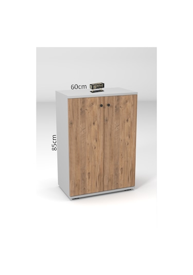 Portmanto Vestiyer 5 Raflı Ayakkabılık Ve Çit Duvar Askılık Set Çam-beyaz Kahverengi