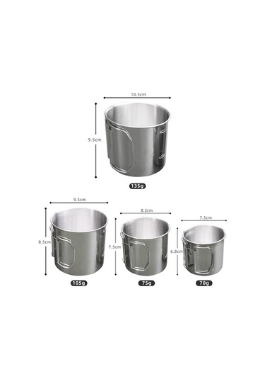 Pazly Seyahat, Dağcılık Ve Piknikler İçin 10.5x9.5cm Gümüş Sırt Çantası Gümüş