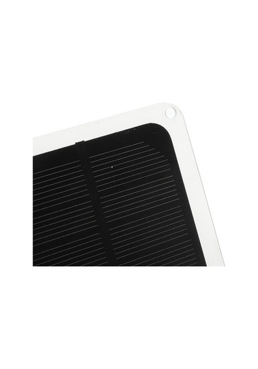 Opulentliving 20w Monokristal Güneş Paneli - Kamp Seyahat Hafif Taşınabilir Şarj Çözümü Siyah Siyah