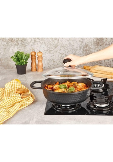 Kahramanlar Döküm Granit Karnıyarık Tencere 26 Cm