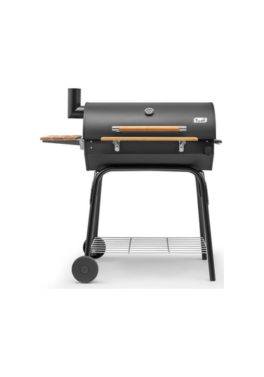 Grillia Grillord 75 Kömürlü Barbekü 2 Adet Döküm Izgaralı + Hediye Seti Önlük + Kılıf Siyah