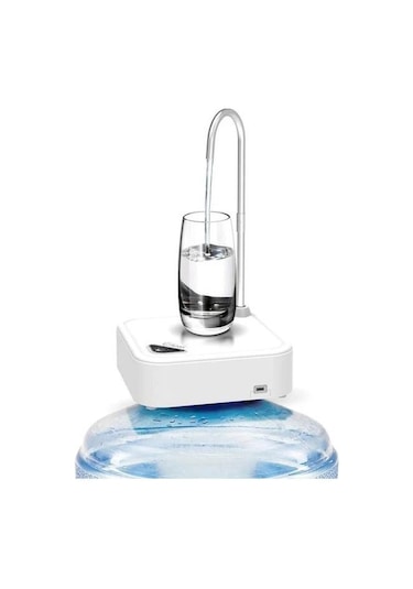 Kiwi Kwp-8520 Şarjlı Standlı Damacana Su Pompası Beyaz