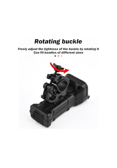 Uiowoo Bisiklet Şarjlı 12 Led Fener Kornalı Lcd Ikaz Lambası Işıldak Zil Su Geçirmez Gidon Siyah