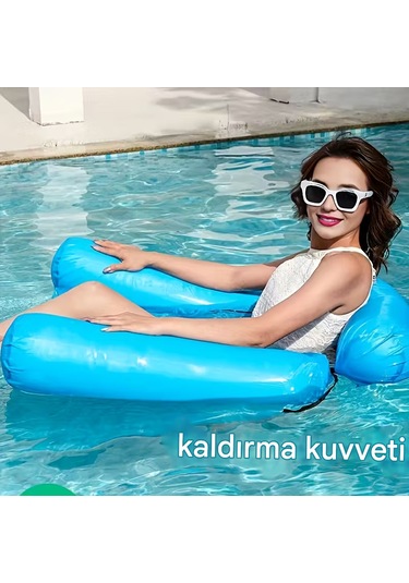 Şişme Su Şezlongu Cobalt Mavisi