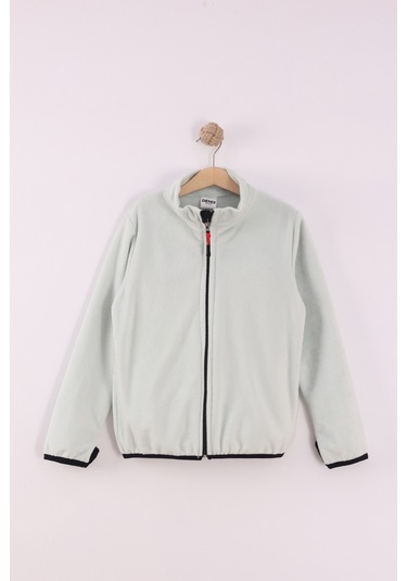 Monox Çocuk Unisex Parmak Geçmeli Polar Ceket Yeşil