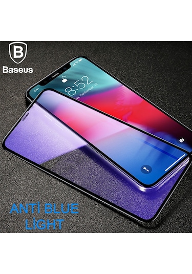 Baseus Apple Uyumlu   iPhone 11 Pro 0.3mm Rigid Edge Anti Blue Light Kırılmaz