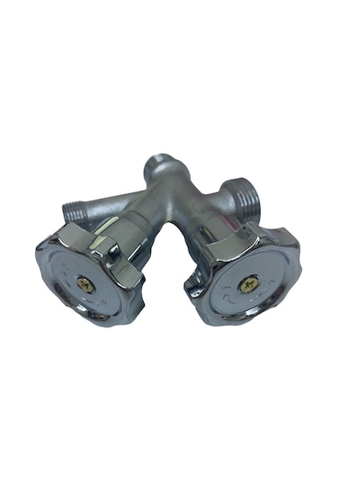 Dual Çiftli Çatallı Çamaşır Makinesi Ara Taharet Musluk Ara Musluk Renkli