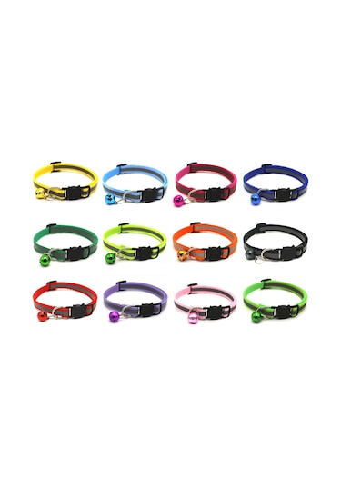 Xindoker Köpek Ve Kedi İçin Aydınlatmalı Nylon Kolyeler - Ayarlanabilir, Çalıklı, Kayıp Olmayan, Tüm Mevsimlerde Kullanıma Uygun, Mor