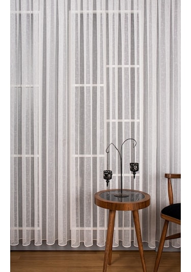 Evdepo Home Kullanıma Hazır Keten Tül Perde (540611657)