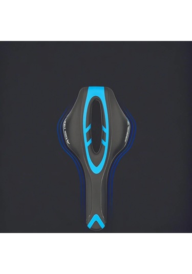 Tenfowee West Bıkıng Yol Bisikleti Sele - Orta Boşluklu, Havalandırmalı, Konforlu Ve Dayanıklı Siyah Sarı Renk Çok Renkli