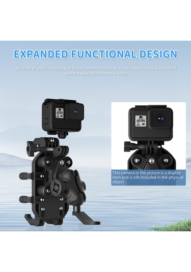 Neevoyu Motosiklet Telefon Tutucu, Yansıta Montajlı, Şok Emici, Hırsızlığa Dayanıklı, 69-93mm Genişlik Aralığı, Siyah, Pa6+gf+silikon Malzeme Siyah