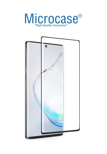 Samsung Uyumlu Galaxy Note 10 Plus 3D Polymer Kavisli Tam Kaplayan Nano
