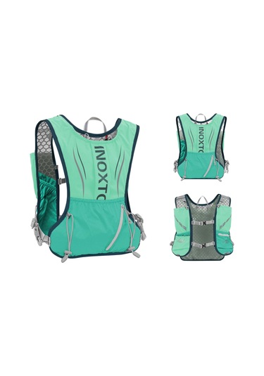 Suntek Hidrasyon Paketi Yeleği, Ayarlanabilir Koşu Takımı Yeşil
