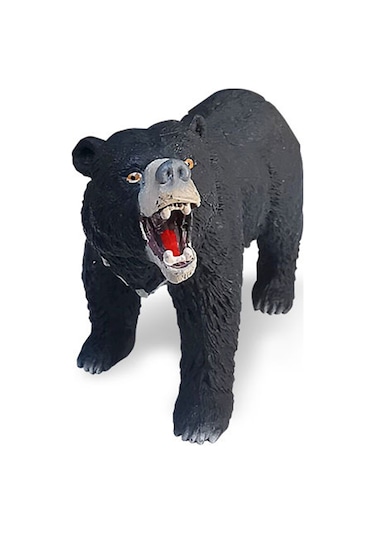 Homyl 4x Siyah Ayı Heykelcik Zanaat Masa Heykelleri Rustik Dekor Çok