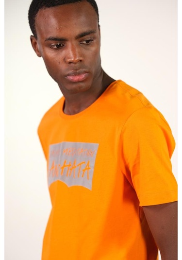 Arma Erkek Bisiklet Yaka Tişört Y22344401801 Turuncu