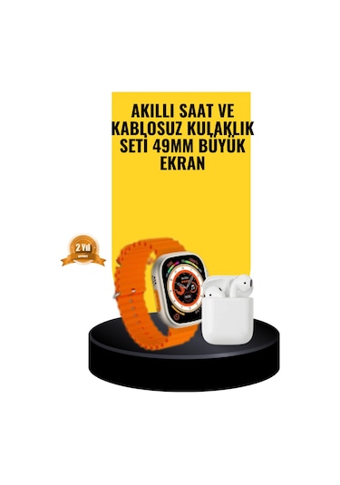 Watch 9 Max Akıllı Saat Sesli Görüşme Özellikli Kulaklık Seti