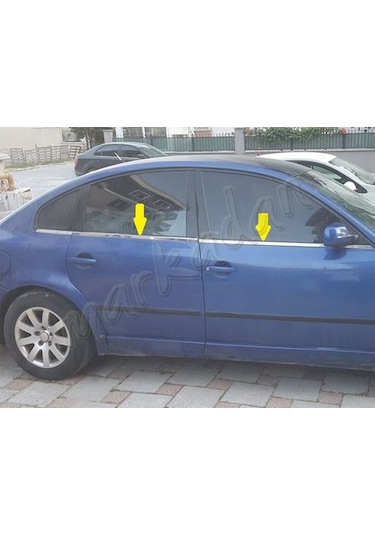 Vw Passat 3b Krom Cam Çıtası 1996-2005 6 Parça Paslanmaz Çelik