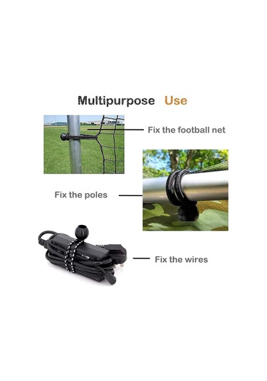 Dolıty 10/12 Adet Tente Tarp Kelepçe Seti Çadır Klipsleri 10-klips+siyah-bungee Siyah