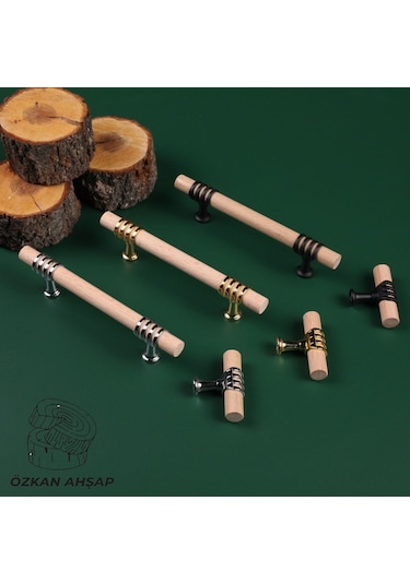 Ahşap Kulp Lüks Country Mutfak Mobilya Dolap Çekmece Kulbu 224 MM