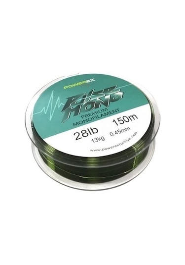 Powerex Pulse Yeşil 150m. 0,37mm. 8.49kg. Carbon Monofilament Misina