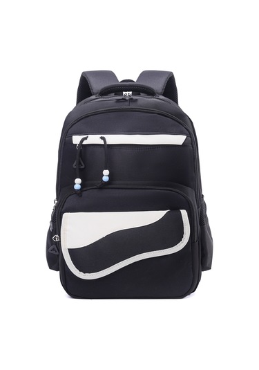 İlkokul Okul Çantası Yeni Büyük Kapasiteli Basit Hafif Oxford Sırt Çantası Kadın 3-8 Yaş Çocuklar İçin Rahat Sırt Çantası Antrasit - Siyah