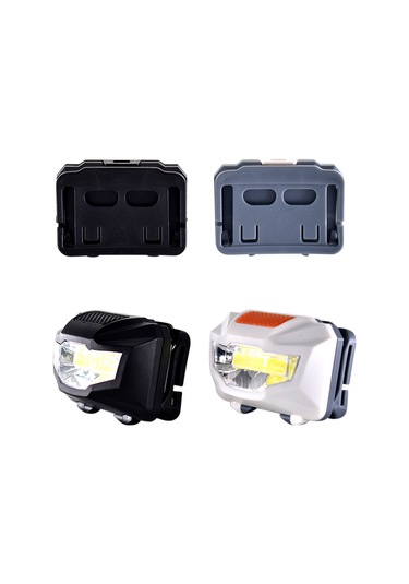 Ranyeek Kafa Feneri K04: Cob 120lm Beyaz Işık, 3 Mod Yüksek/düşük/stroboskop , Ipx4 Su Geçirmez, Ayarlanabilir Aydınlatma 3xaaa Pil Dahil Değil Siyah