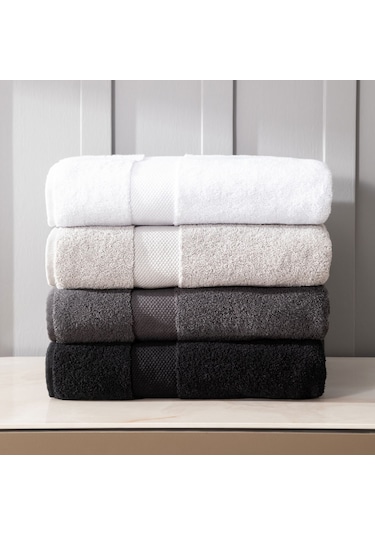 Mudo Home Classy Banyo Havlusu Siyah 90x150 Cm