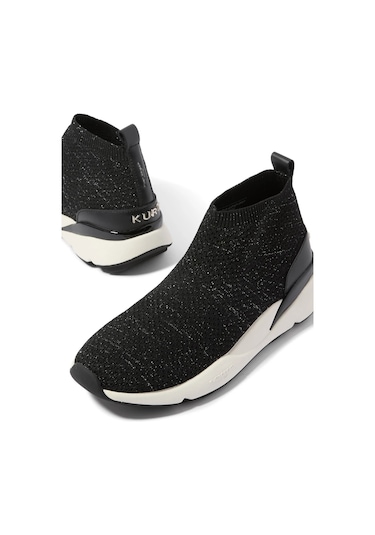 Kurt Geiger Knitted Runner Lüks Tasarım Kadın Sneaker Siyah