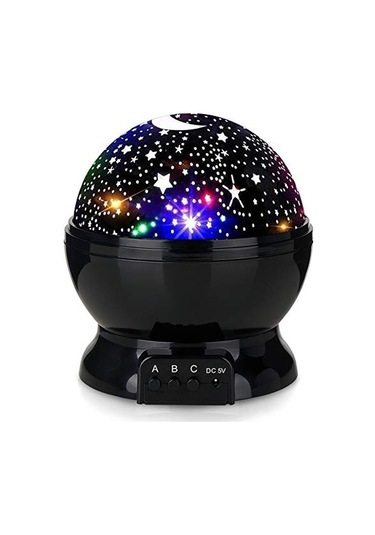 Led Otomatik Dönen Yıldızlı Gökyüzü Küçük Gece Lambası Usb Yıldız Projeksiyon Masa Lambası Gece Lambası Siyah Yıldızlı Gökyüzü