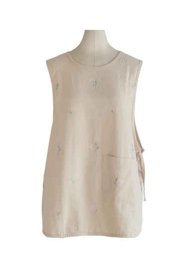 Dianziye Kumaş Çocuk Ve Anne-baba Desenli Gömlek Desenli Ev Ve Atölye Kullanıma Uygun Kısa Tip Fonksiyonel Apron Kahverengi, S Beden 110-150 Cm Khaki