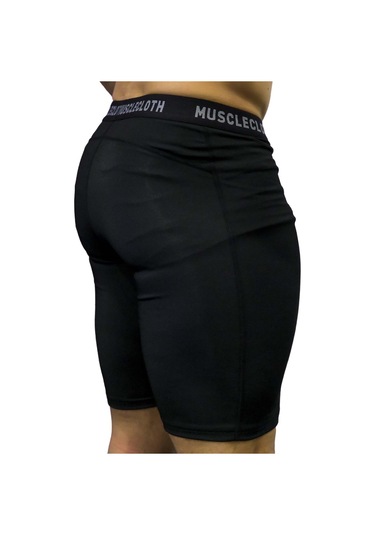 Musclecloth Training Erkek Şort Tayt Siyah SiYAH