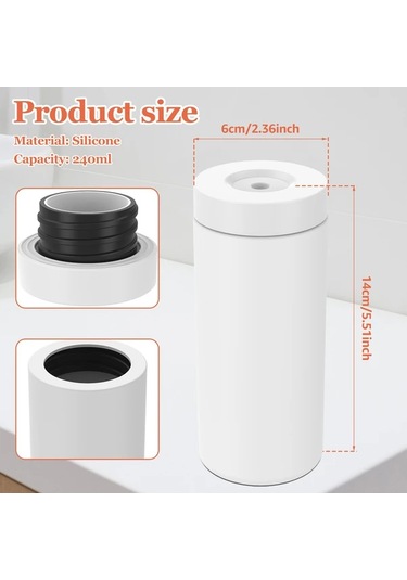 Dashanshop Cıvg Manuel Pompali Bulaşık Deterjan Dispanseri Beyaz 240ml Beyaz