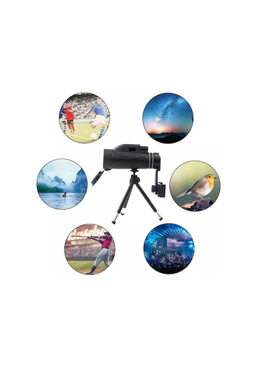 Trendooze Zoom Triline Teleskopu Tek Monoküler Hd Göz El Dürbün 80x Ae