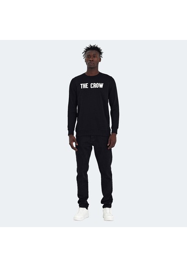 The Crow THE CROW Erkek  Siyah Sweatshirt
