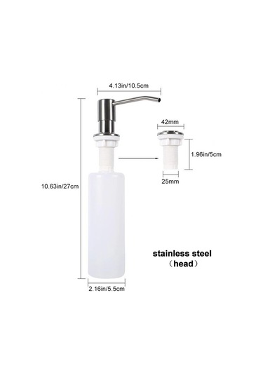 300 Ml Abs Kafa Lavabo Sabunluk Sıvı Sabun Şişesi Elle Basarak Sabun Losyon Dispenseri Mutfak Aksesuarları 300 Ml