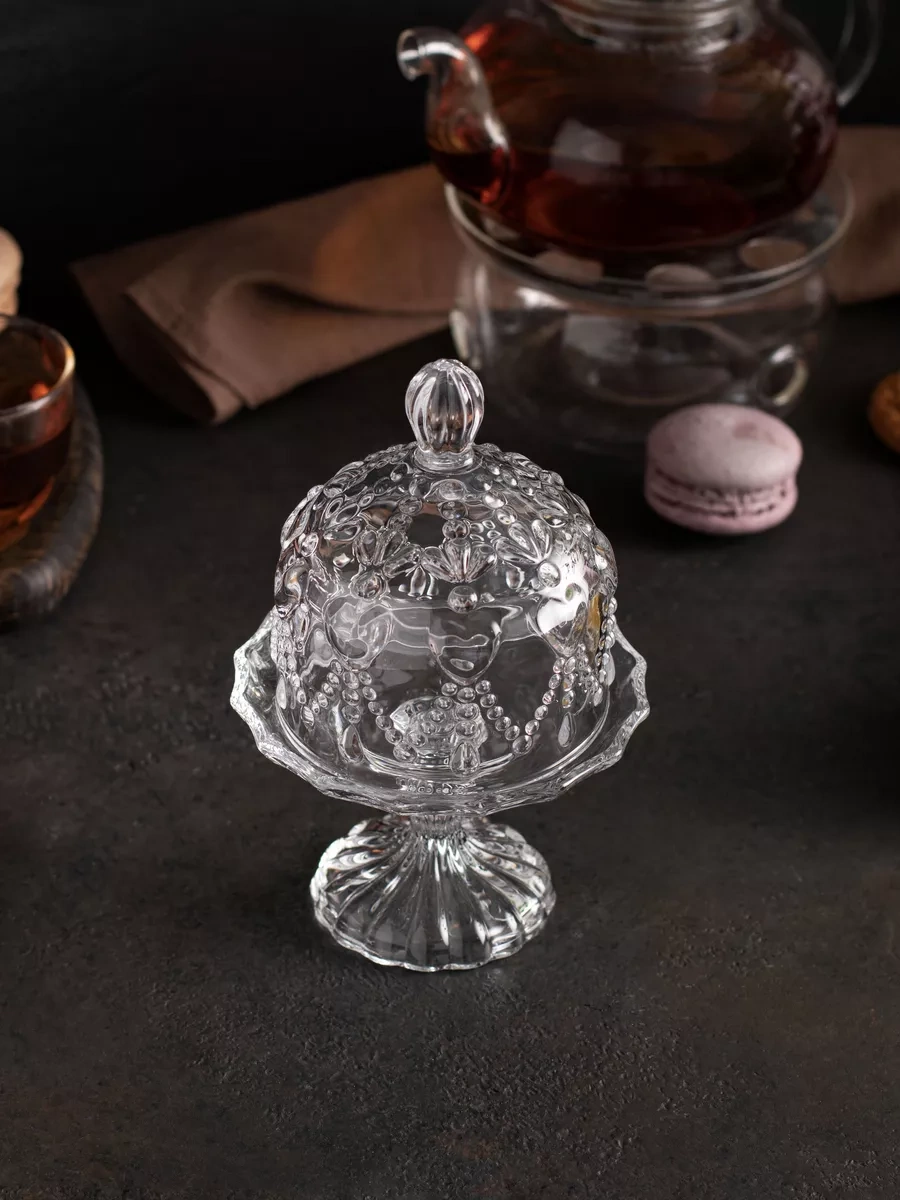 Aura Of Bohemia Kapaklı Cam Şekerlik 108090353 Beyaz